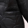 Single Breasted Stand up Collar Thin Side Slit Coat in Puffer Coats