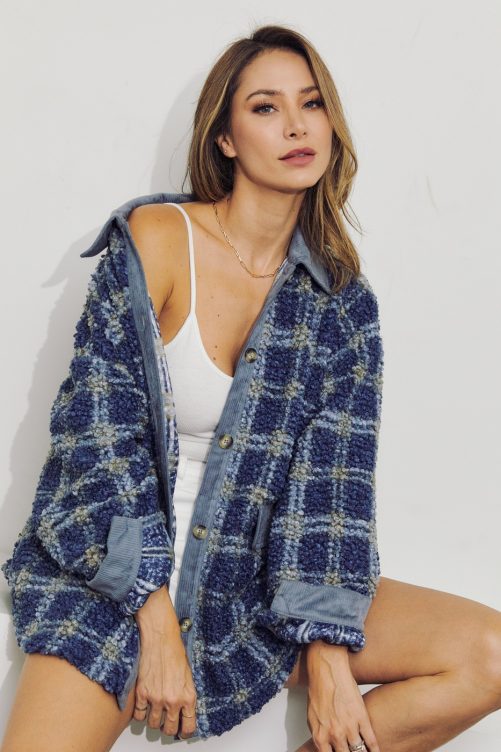 Winter Lamb Wool Stitching Corduroy Jacket in Jackets
