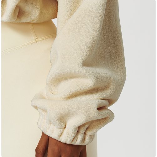 Stand Collar Loose Fleece Warm Jacket in Sports Tops