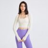 Long Sleeve Quick-Drying Workout Top in Sports Tops