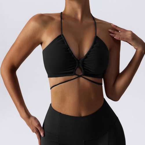 Sexy Nude Yoga Bra Quick-Drying Sports Underwear in Sports Bras