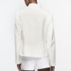 French Stand Collar Texture Blazer in Blazers Suits