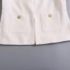 French Stand Collar Texture Blazer in Blazers Suits
