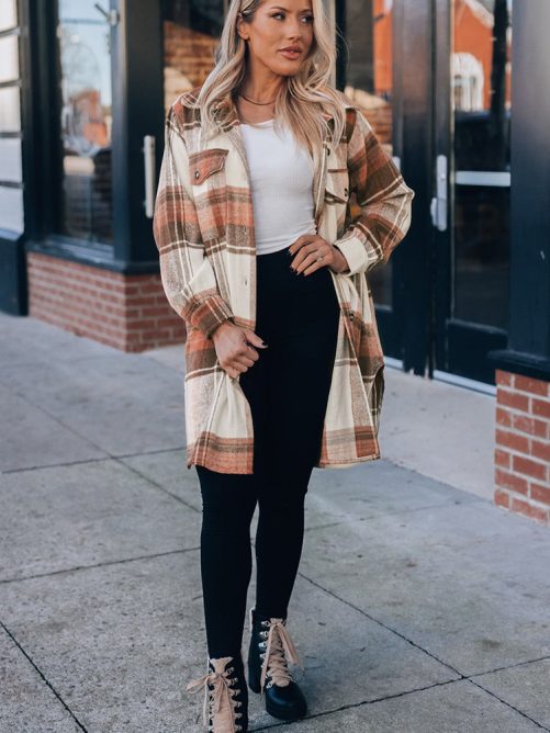 Autumn Winter All Matching Collared Long Sleeve Shirt in Shirts & Blouses