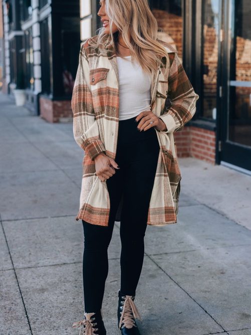 Autumn Winter All Matching Collared Long Sleeve Shirt in Shirts & Blouses