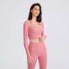 Long Sleeve Quick-Drying Workout Top in Sports Tops
