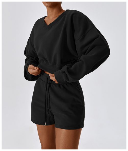 Loose Long Sleeve Sweatshirt in Sports Tops