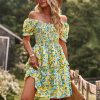 French Romantic Short Sleeve Tiered Dress in Dresses