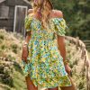 French Romantic Short Sleeve Tiered Dress in Dresses