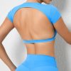 Tight Quick Drying Sports Yoga Beauty Back T-Shirt in Sports Tops