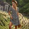 French Romantic Short Sleeve Tiered Dress in Dresses