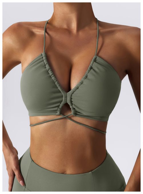 Sexy Nude Yoga Bra Quick-Drying Sports Underwear in Sports Bras