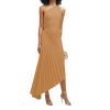 One Shoulder Pleated Color Light Color Series Irregular Asymmetric Dress in Dresses