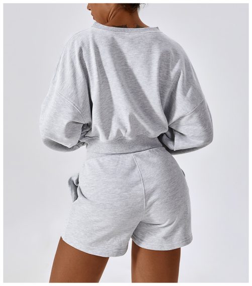Loose Long Sleeve Sweatshirt in Sports Tops