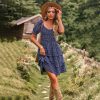French Romantic Short Sleeve Tiered Dress in Dresses