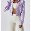 Loose Zip Long Sleeve Sweatshirt in Sports Tops