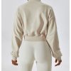 Loose Zip Long Sleeve Sweatshirt in Sports Tops