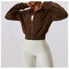 Loose Zip Long Sleeve Sweatshirt in Sports Tops