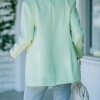 Spring Summer One Button Long Sleeve Candy Color Blazer in Blazers Suits