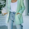 Spring Summer One Button Long Sleeve Candy Color Blazer in Blazers Suits