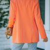 Spring Summer One Button Long Sleeve Candy Color Blazer in Blazers Suits