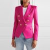 Autumn Winter Small Houndstooth Fashion Short Double Breasted Blazer in Blazers Suits