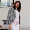 Autumn Winter Small Houndstooth Fashion Short Double Breasted Blazer in Blazers Suits