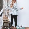 Spring Fashionable Sequ Collared Casual Blazer in Blazers Suits