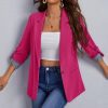 Fall Winter Stitching Collared Slim Fit Graceful Blazer in Blazers Suits