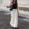 Striped Tassel Knitted Skirt in Skirts