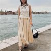 Striped Tassel Knitted Skirt in Skirts