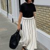 Striped Tassel Knitted Skirt in Skirts