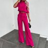 Casual Solid Color Loose Two Piece Suit in Pant Sets