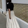Striped Tassel Knitted Skirt in Skirts