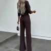 Casual Solid Color Loose Two Piece Suit in Pant Sets