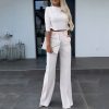 Casual Solid Color Loose Two Piece Suit in Pant Sets