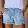 High Waist Slimming Denim Shorts in Shorts