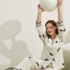 Herringbone Thread Ice Silk Pajamas in Pajamas Sets