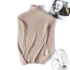 Long Sleeve Slim Fit Slimming Solid Color Korean Fresh Knitted Bottoming Sweater in Sweaters