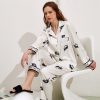 Herringbone Thread Ice Silk Pajamas in Pajamas Sets
