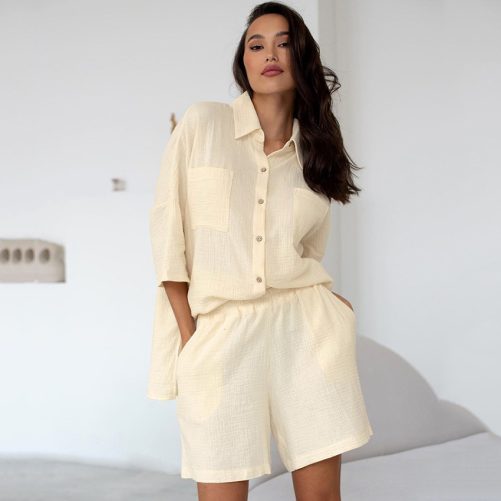 Double Layer Gauze Pajamas in Pajamas Sets