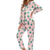 Satin Long Sleeved Trousers Home Wear Pajamas in Pajamas Sets