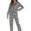 Satin Long Sleeved Trousers Home Wear Pajamas in Pajamas Sets