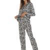 Satin Long Sleeved Trousers Home Wear Pajamas in Pajamas Sets