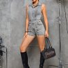 Casual Office Slim Fit Denim Jumpsuit in Jumpsuits Rompers