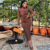 Long Sleeve Street One Step Dress in Dresses