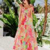 Elegant Printed Backless Cami Dress in Dresses