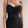 Summer Trendy Waist Trimming Spaghetti Straps Dress in Dresses