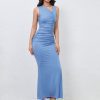 Elegant Sexy Design Side Pleating Dress in Dresses