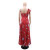 Elegant Sexy Print High Waist Maxi Dress in Dresses